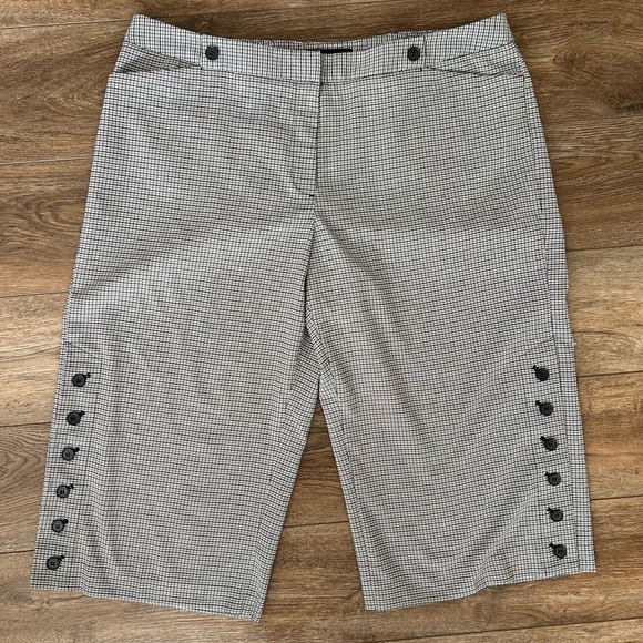 Lane Bryant Plaid Cropped Culotte Pants Womens Size 20 - Picture 15 of 16